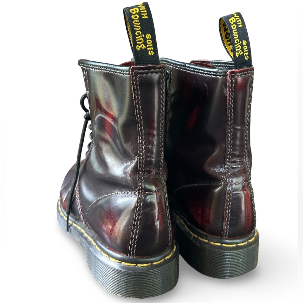 Dr. Martens Cherry Red Lace-Up Boots - Picture 4 of 7